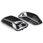 Front Bumper Fog Light Grill Covers for Audi A6 C8 (2019–2023)