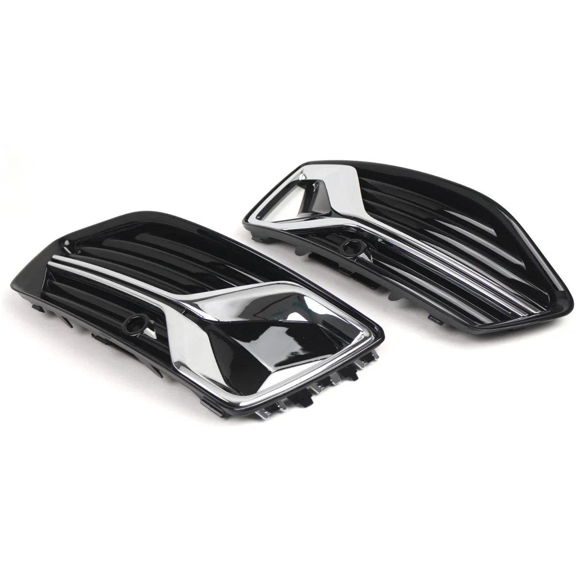 Front Bumper Fog Light Grill Covers for Audi A6 C8 (2019–2023)