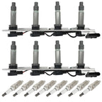 Set of 2 Ignition Coils & 8 Spark Plugs for Cadillac Deville (2004–2005)