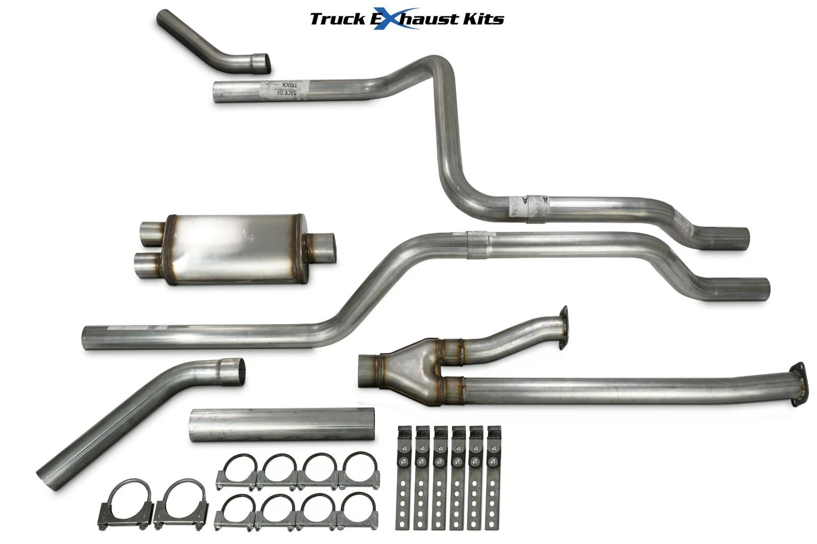 2.5" Dual Exhaust Kit for Toyota Tundra (2009–2013) Stainless Corner Exit