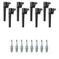 Set of 8 Ignition Coils & NGK Spark Plugs for Ford Thunderbird (2002–2005)