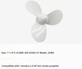 Aluminum Propeller for 2.0 HP Outboard Motor (with Brass Bushing)