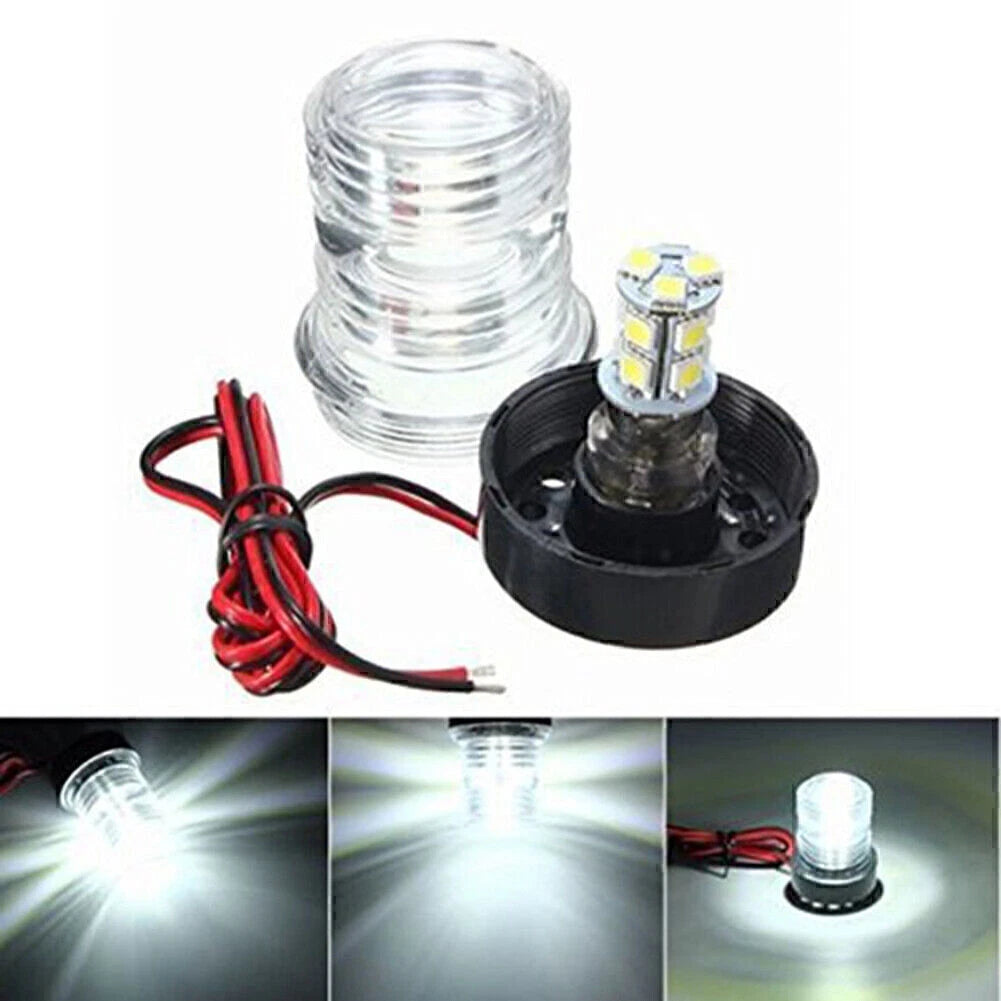 360° White LED Navigation Anchor Light for Marine Boat Yacht (Waterproof)