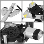 Rear Left Window Regulator w/Motor for Escalade Silverado Sierra Yukon (2007–2014)