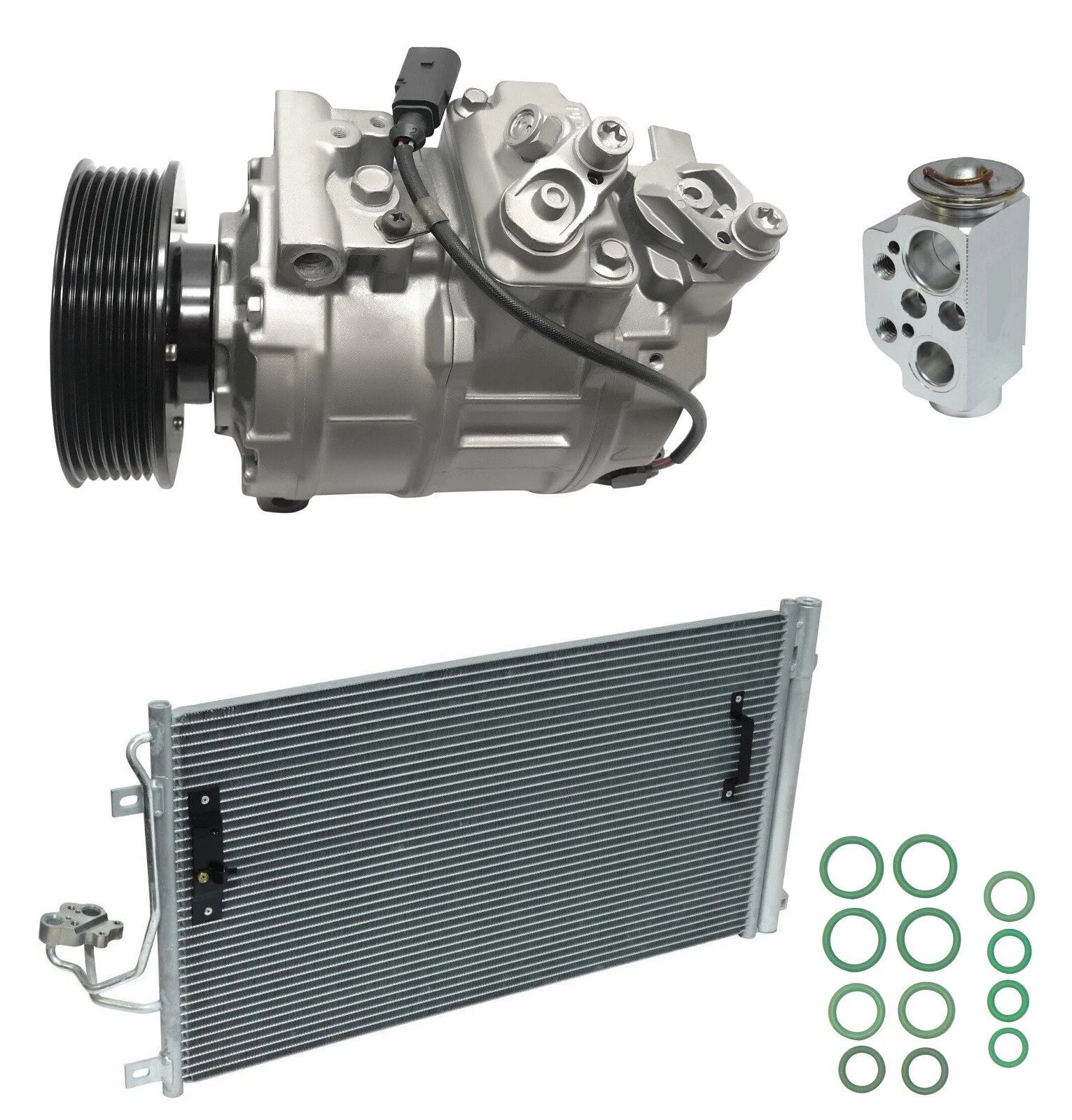 AC Compressor Kit with Condenser for Audi Q7 3.6L (2008–2015)