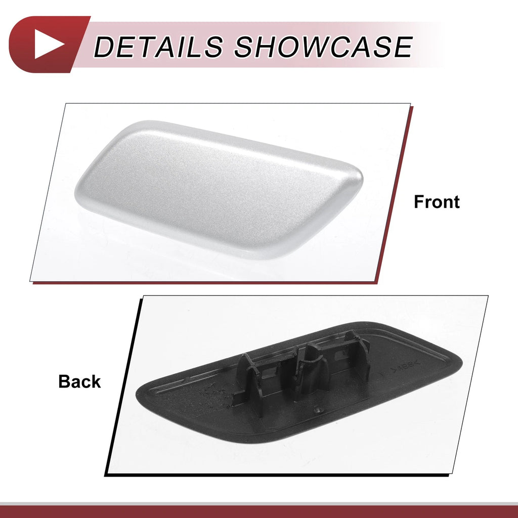 Front Left Washer Nozzle Cover Cap for Lexus LX570 (2013–2015) Silver Tone
