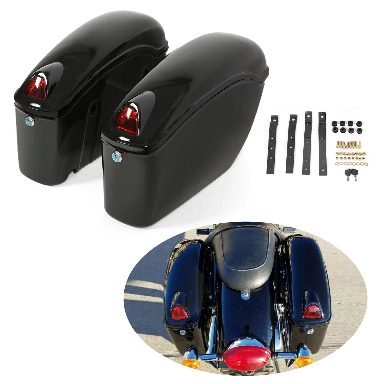 Saddle Bag Bracket for Yamaha Honda Motorcycle