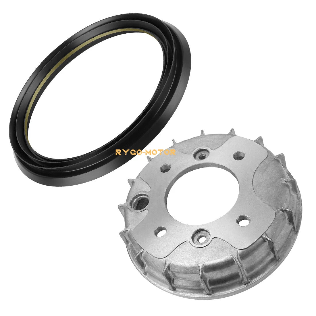 Front Brake Drum & Dust Seal for Honda Rincon 650 TRX650FA TRX650FGA (2003–2005)