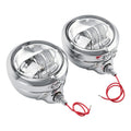 4-1/2" Auxiliary Fog Passing Lights Lamp + Housing Bucket for Harley