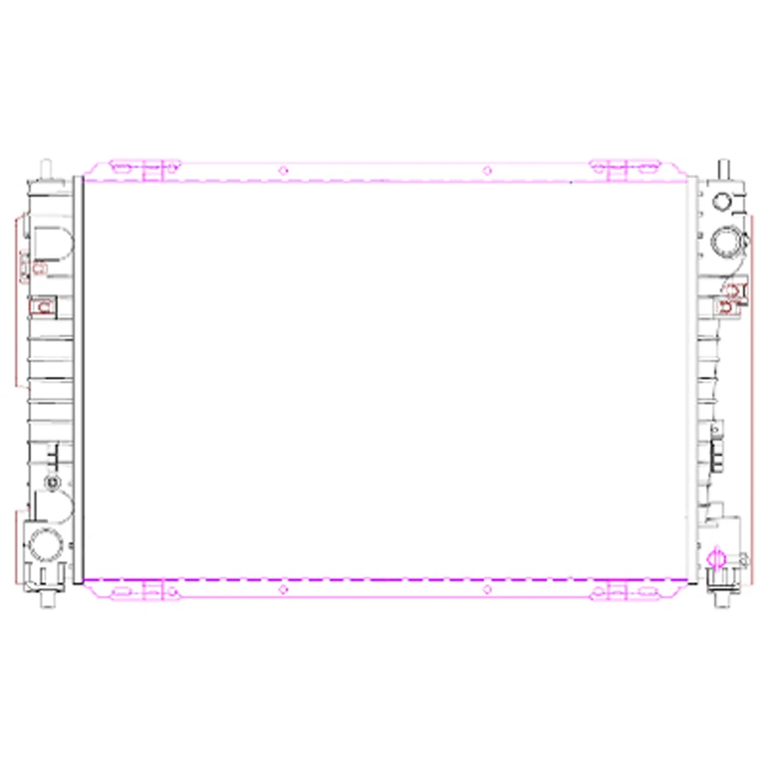 Replacement Plastic/Aluminum Radiator (See compatibility Chart)