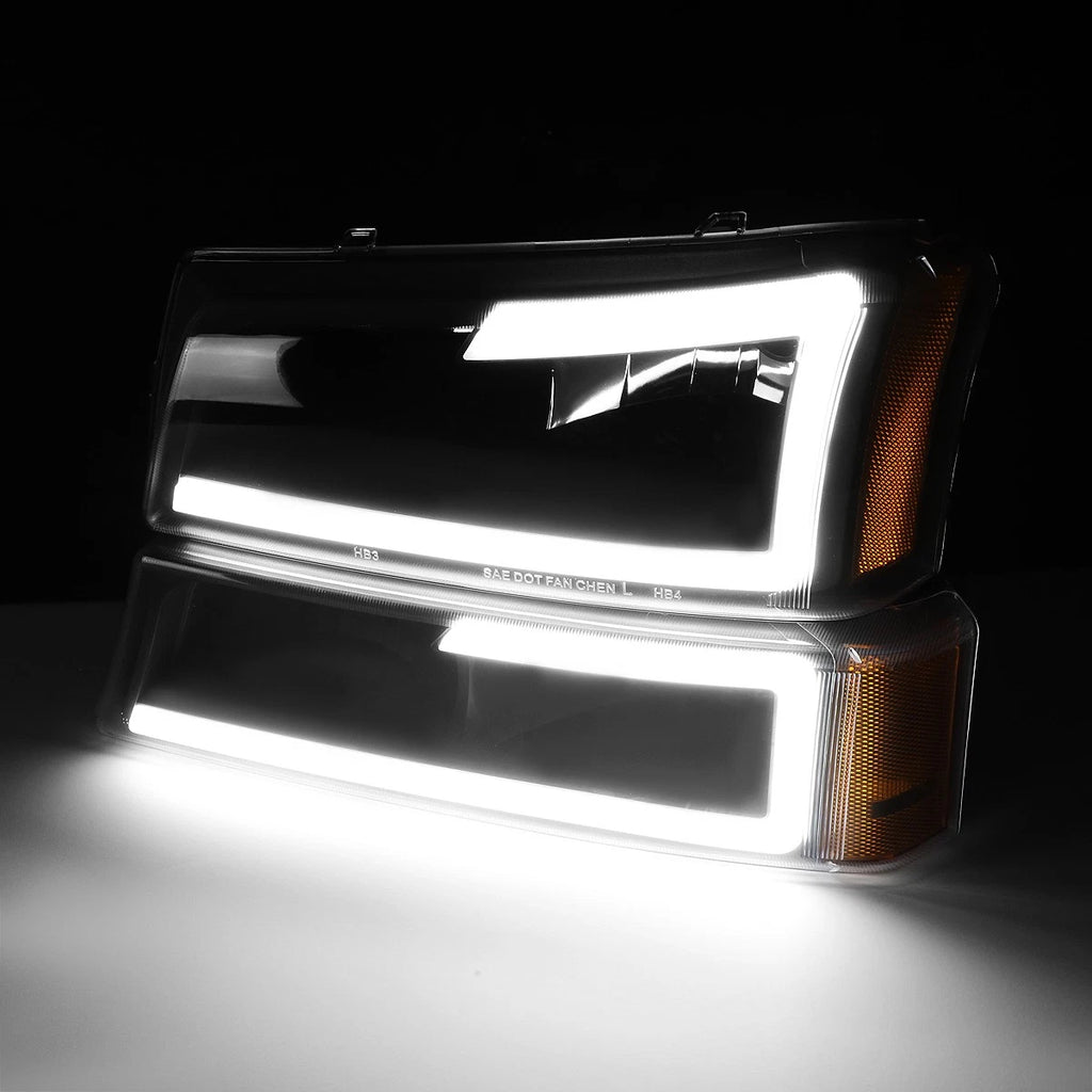 LED DRL Headlight Bumper Signal Lamp for Chevy Silverado Avalanche (2003–2007)