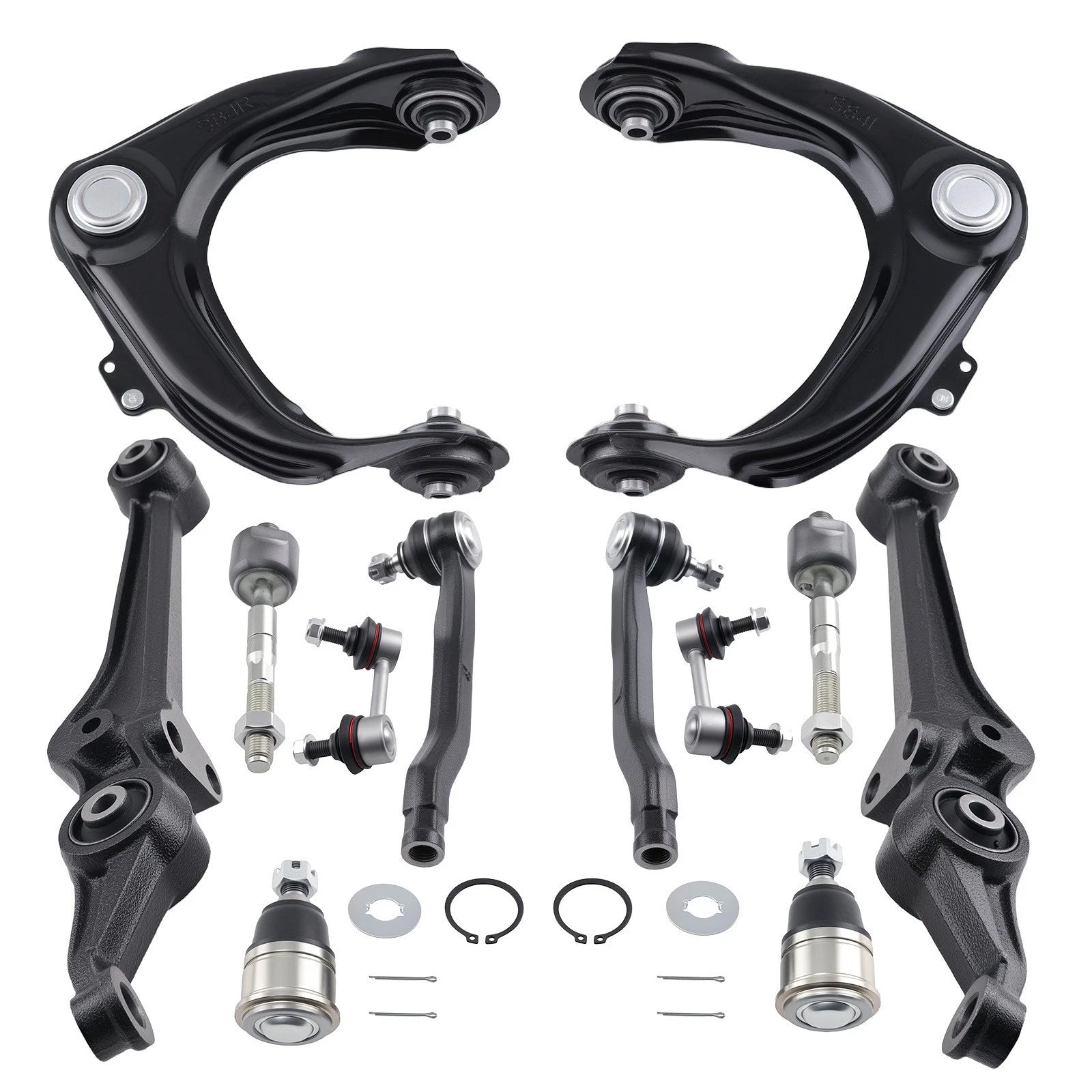 12pc Control Arms w/ Ball Joints Kit for Honda Accord (1998–2002)
