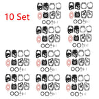 Set of 10 Carburetor Gasket Repair Kit for Honda GX22 GX31 (WALBRO K20-WYL)