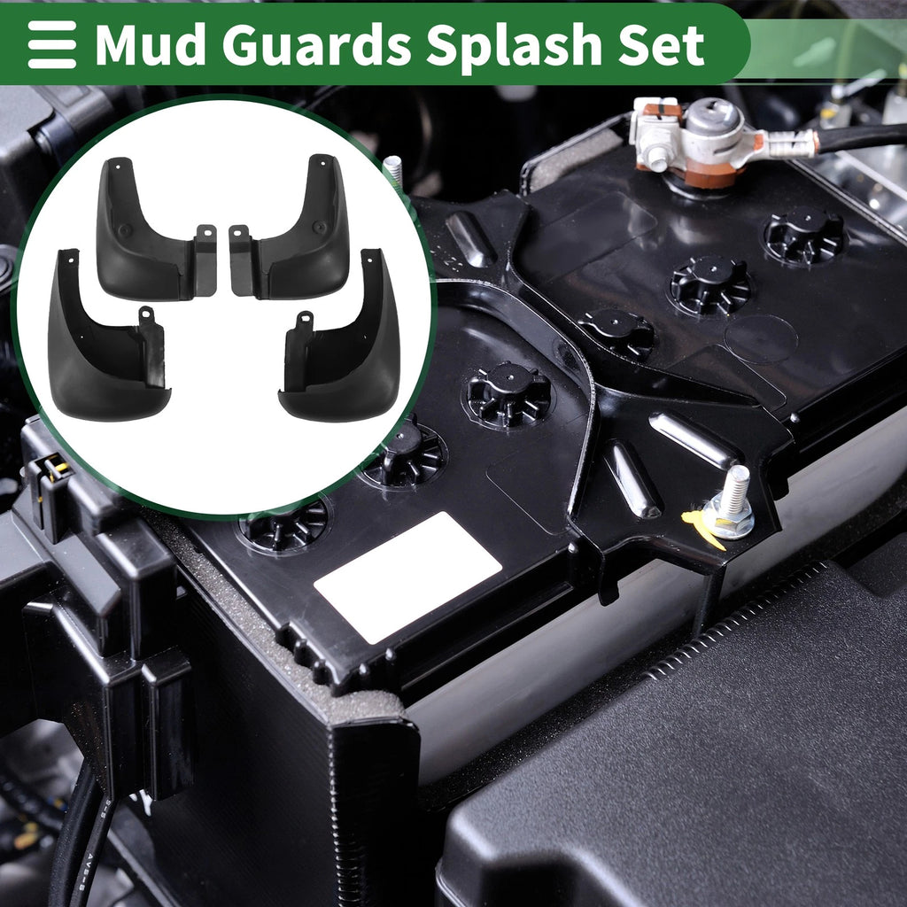 Mud Flaps Splash Guards for Hyundai Elantra (2002–2007) W/ Mounts