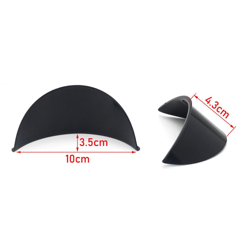 1 Pair 4.5" Black Passing Lamp Visor for Harley Touring Dyna