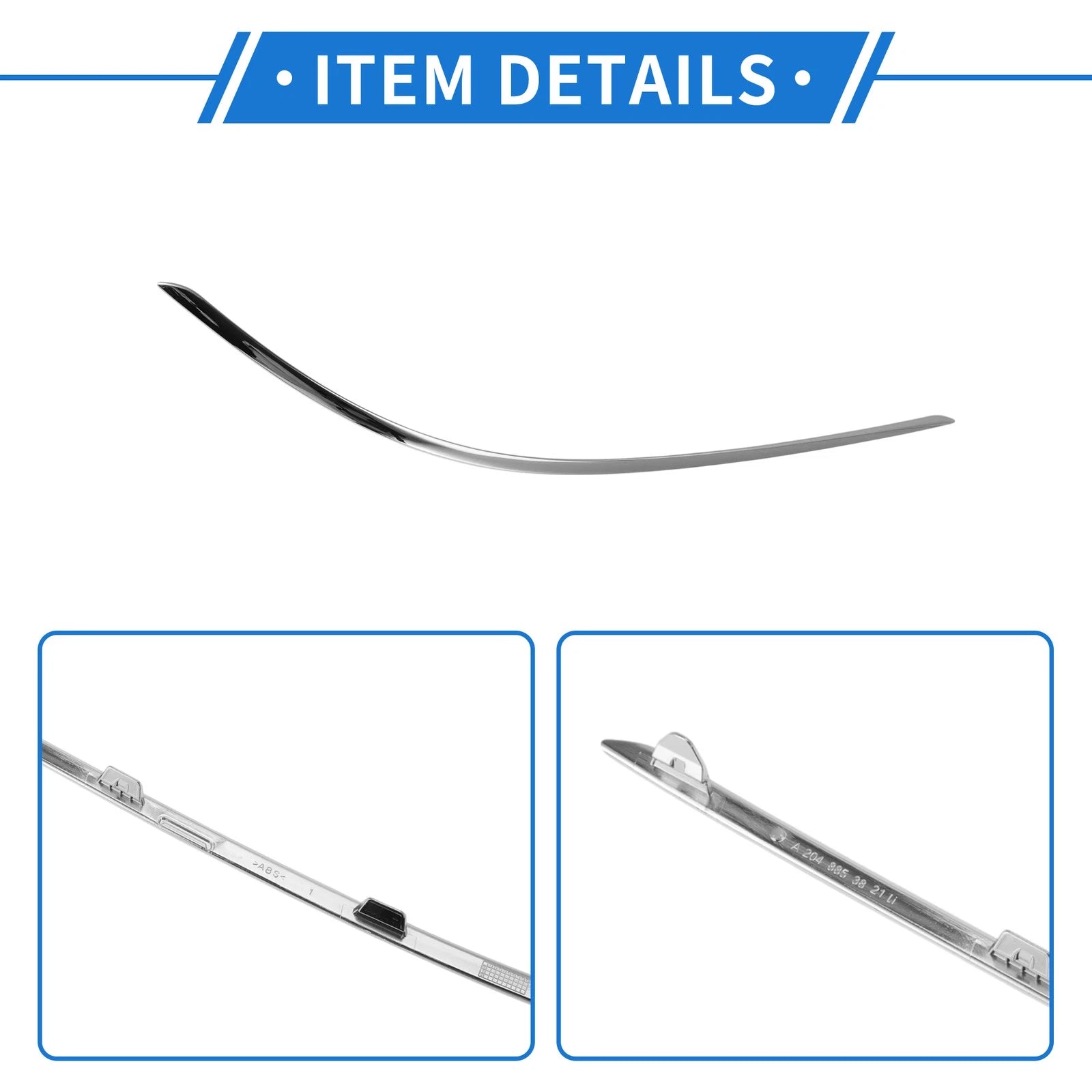 Bumper Grille Trim Garnish No.2048853821 for Mercedes-Benz W204/C (2011–2013)