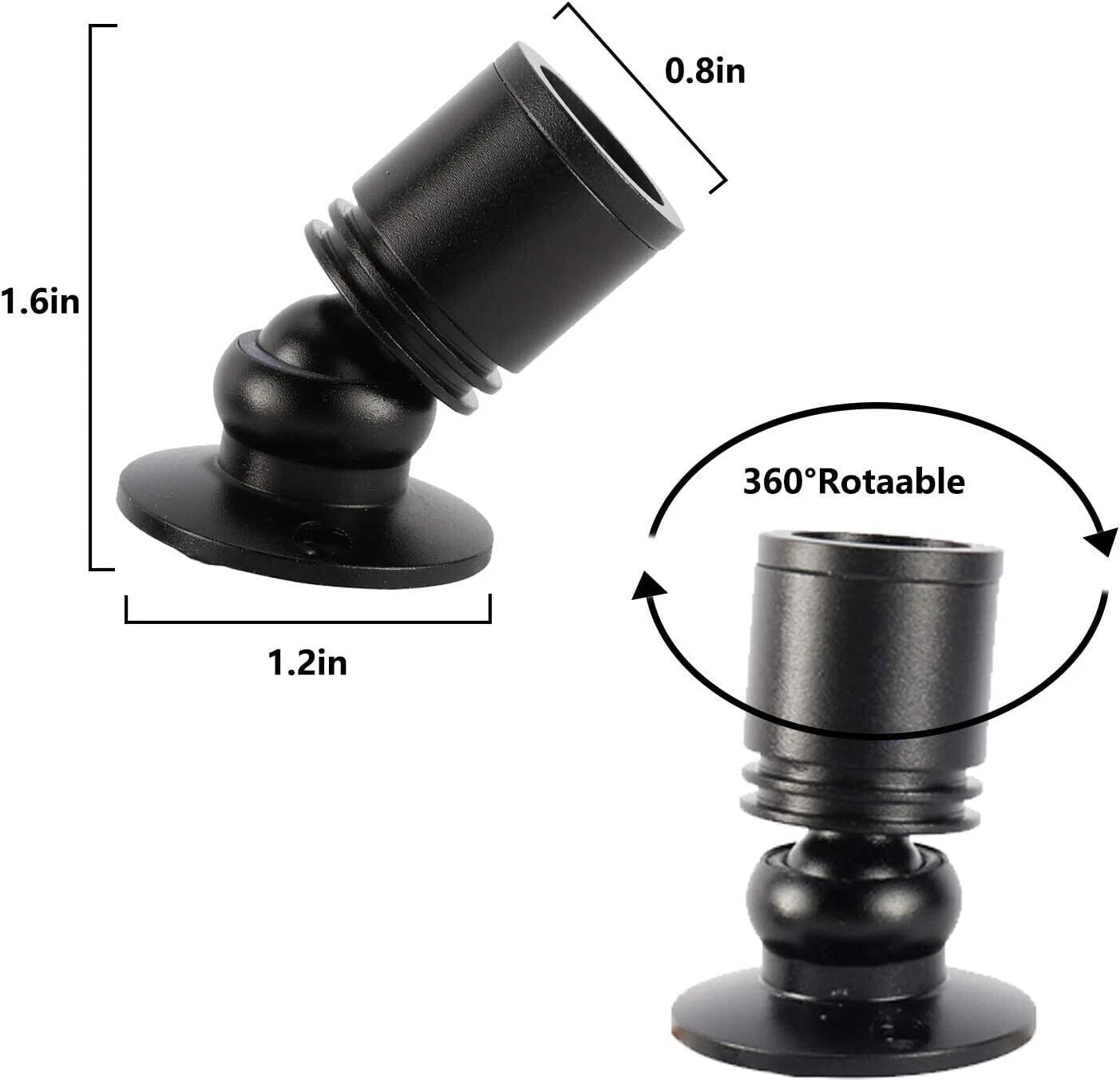 8Pack Dimmable LED Mini Spotlight for Display Cabinet Showcase (6400K)