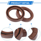 2X Oil Seal Rotary Shaft Seal FKM Rubber 40x56x10mm for Various Models