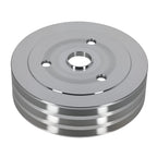 Aluminum Triple 3-Groove Crankshaft Crank Pulley for Small Block Chevy (SWP)