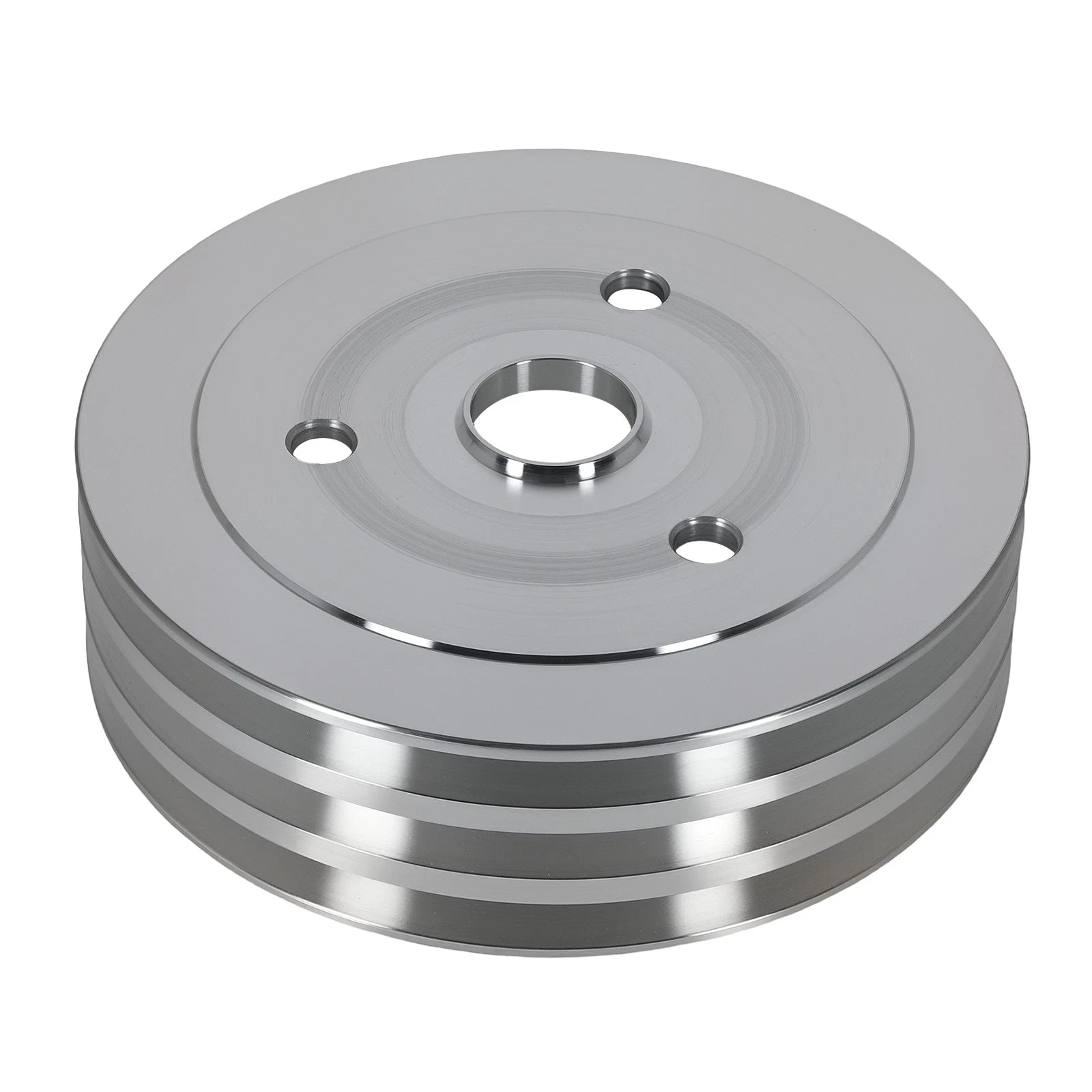 Aluminum Triple 3-Groove Crankshaft Crank Pulley for Small Block Chevy (SWP)
