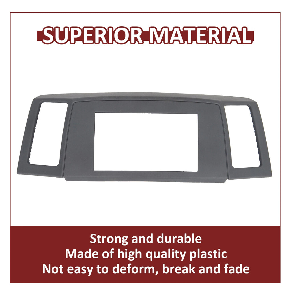 Double Din Radio Dash Install Kit for Jeep Grand Cherokee (2005–2007)