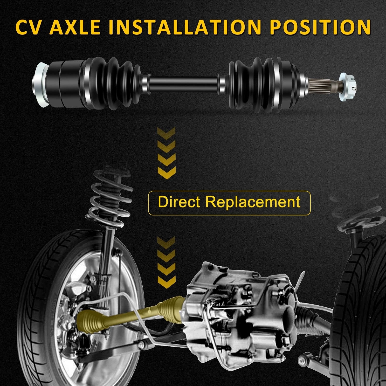 CV Axle Shaft Assembly for Arctic Cat 250 300 (1998–2004)