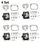 4X Carburetor Rebuild Kit for Yamaha 4-Stroke 40 50 HP (1990–1999) 62Y-W0093-11 62Y-W0093-10