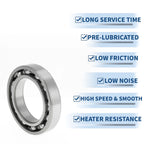 Deep Groove Ball Bearing 6012 P0 for Scooter Skateboard (60x95x18mm)
