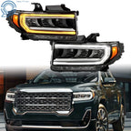 Set of 2 Headlamps for GMC Acadia SL/SLE (2020–2023) LED Chrome