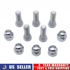 Set of 12 Wheel Lug Studs + Chrome Lug Nuts for Subaru Legacy Outback (2008–2019)
