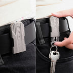 Portable Outdoor Keychain Tool with Waist Belt Buckle TC4 Ti Alloy