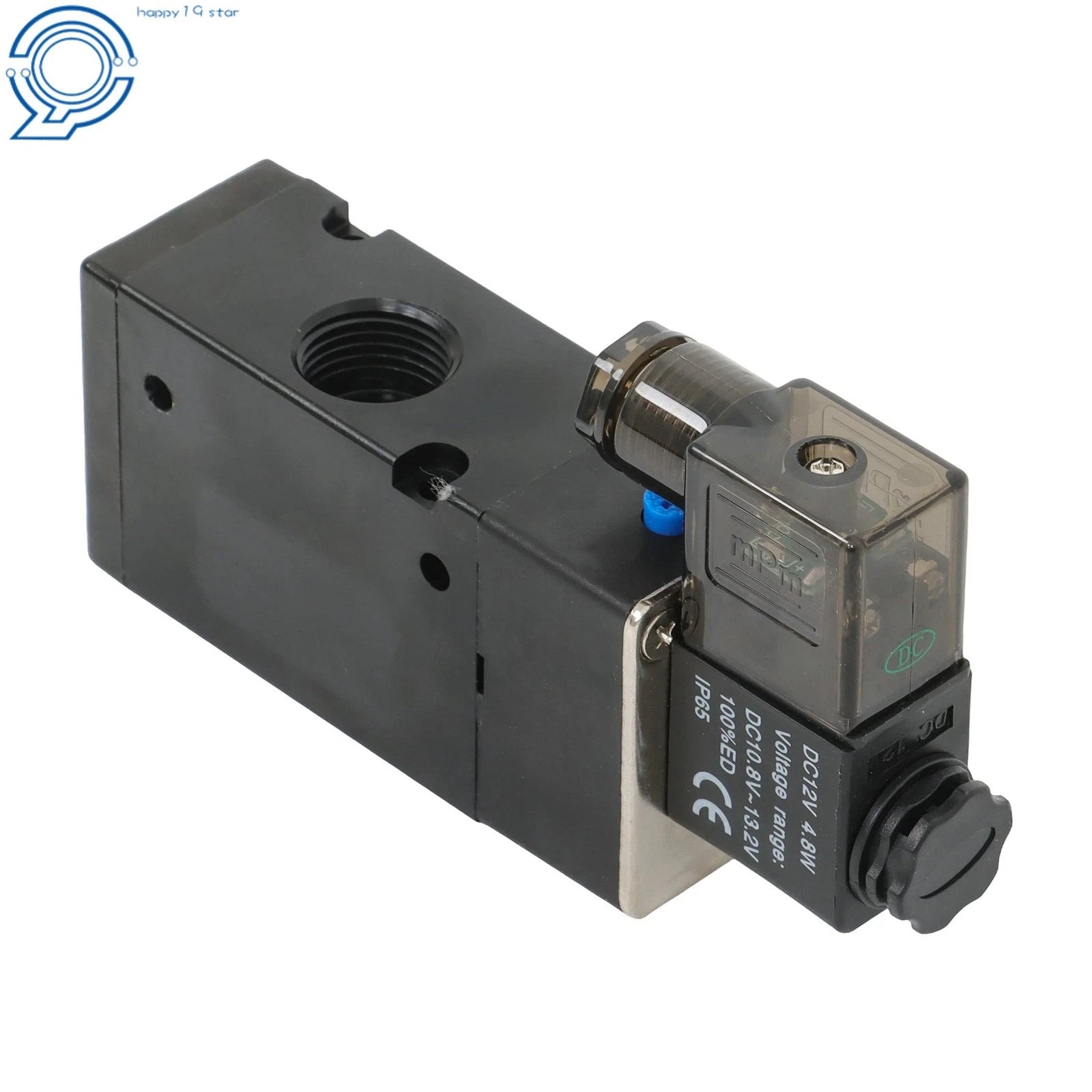 3 Way 2 Position 12V DC Solenoid Valve for Air System (1/2 Inch NPT)