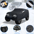 Car Cover for Jeep Wrangler 4 Door JK JL JLU (2007–2023) UV Waterproof