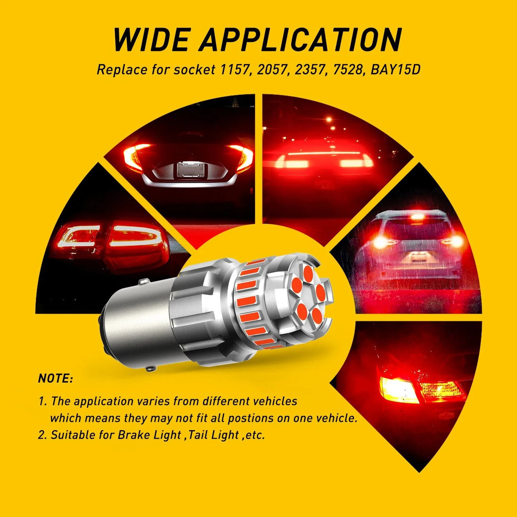 2X AUXITO 1157 2357 LED Brake Tail Light Lamps for