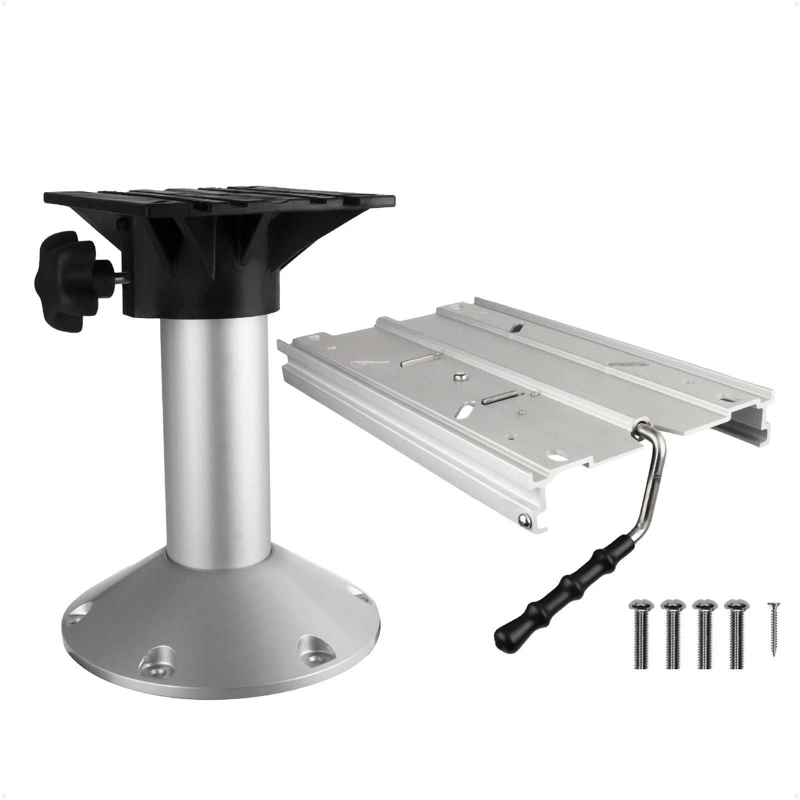 Boat Seat Pedestal and Slide Set for Universal Applications (12")