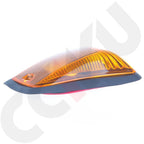 Cab Marker Roof Running Light Cover for Chevy GMC (1998-2000) Amber Rubber