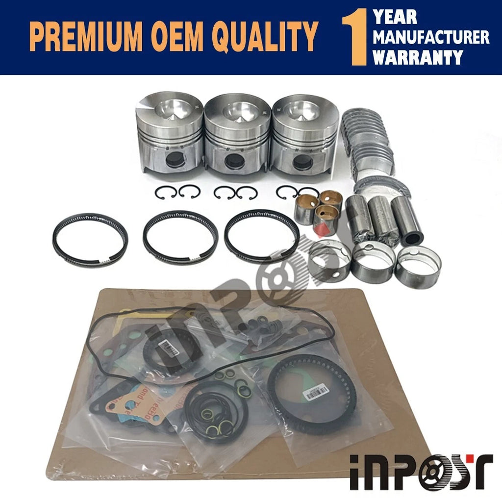 Overhaul Rebuild Kit 3TN84TL for Yanmar 3TN84 (Takeuchi TB035)