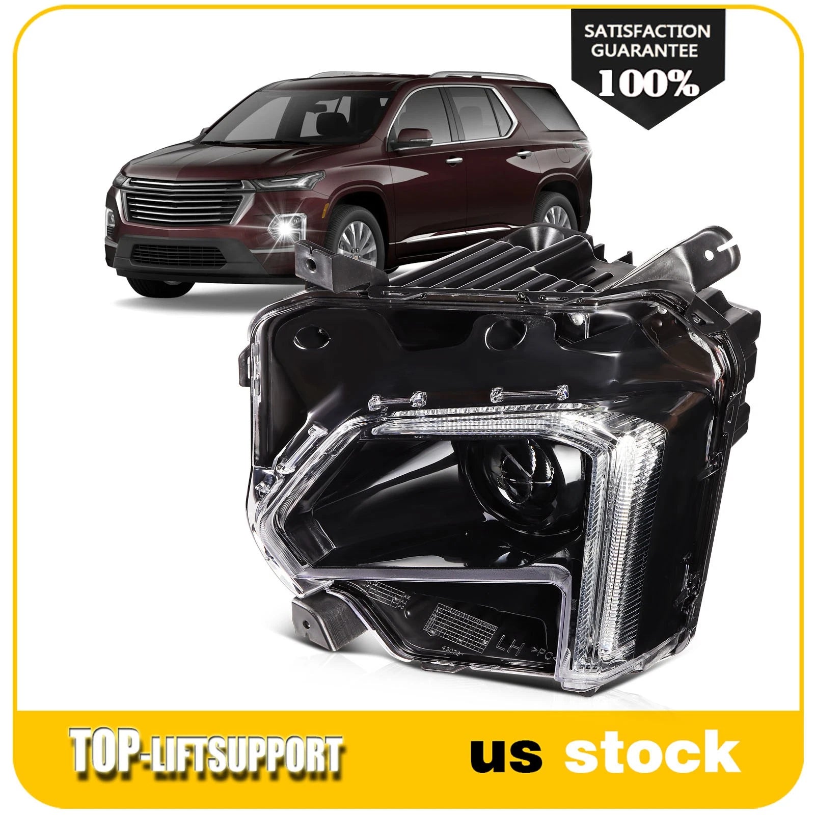 LED Headlights with Projector for Chevy Traverse (2022–2024)