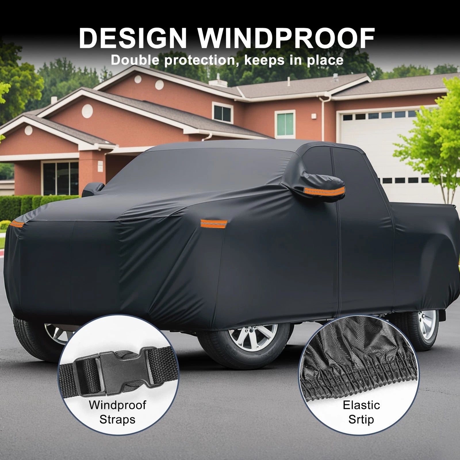 Waterproof 210D-PU Car Cover for Toyota Tundra (2014–2023)
