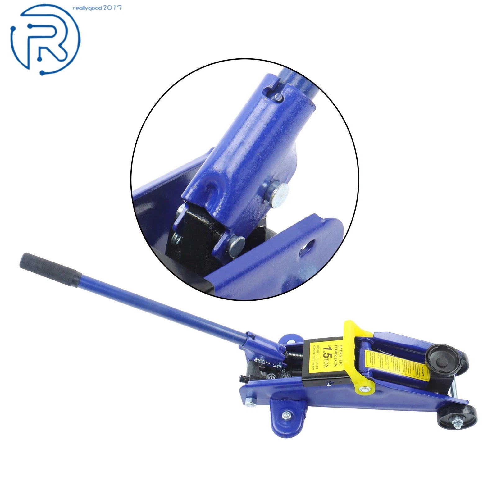 1.5T Hydraulic Floor Jack for Car Lift Portable Trolley (3000Lbs)