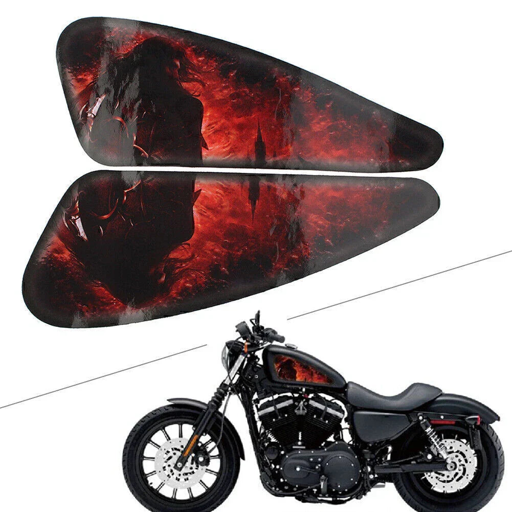 3D Motorcycle Decals Fuel Gas Tank Stickers for Harley XL883 1200