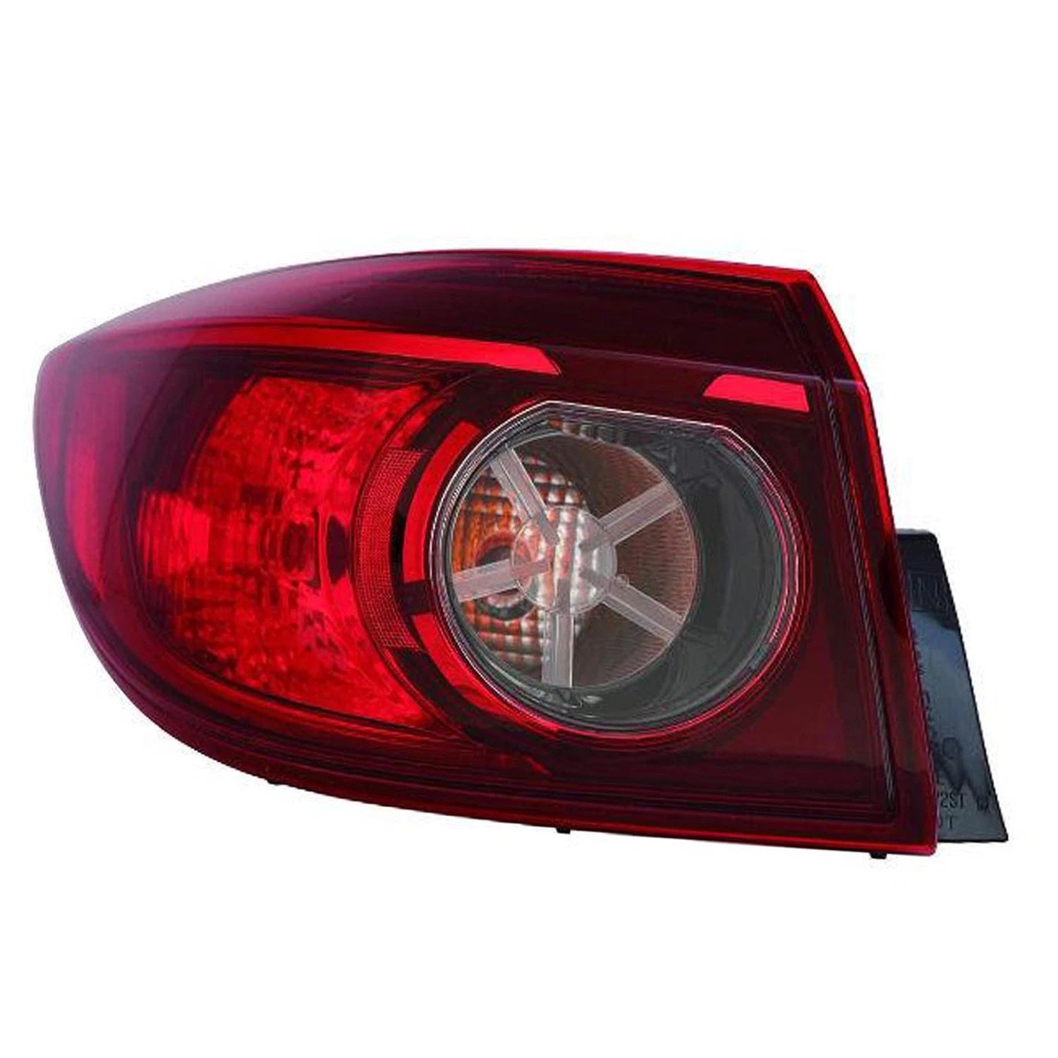 Replacement Driver Side Outer Tail Light Assembly for Mazda 3 (2014–2018)