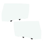 Set of 2 Door Glasses for Toyota Sienna