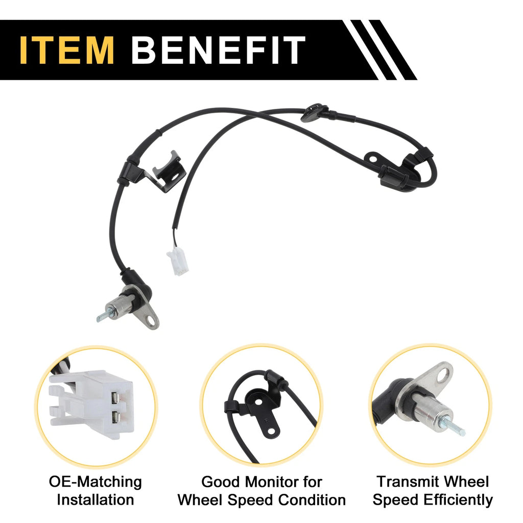 ABS Wheel Speed Sensor No.GE7C4371YB for Mazda 626 (1997–2002) Rear Right