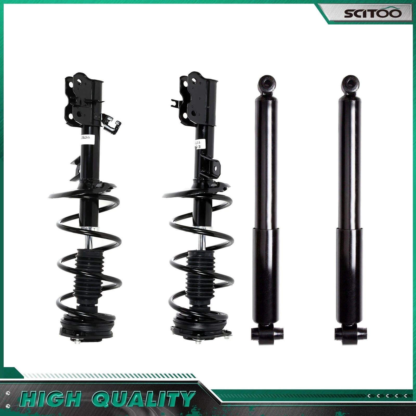 Front Struts & Rear Shocks for Nissan Rogue (2008–2012) - Complete Set