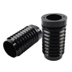 Black Retro Fork Boot Slider Covers for Harley Tour Road Street Tri Glide FLHR (2009-2023)