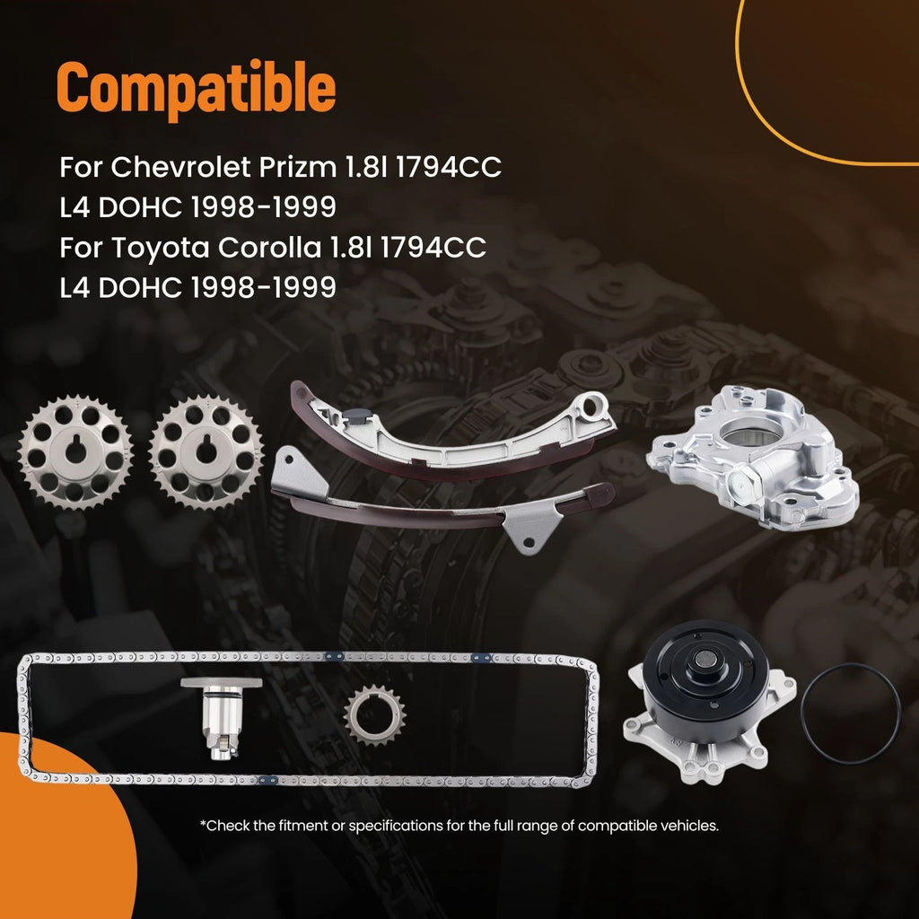 Front Timing Chain for Prizm/Corolla 1.8L L4 (1998–1999) 057-1376 76135