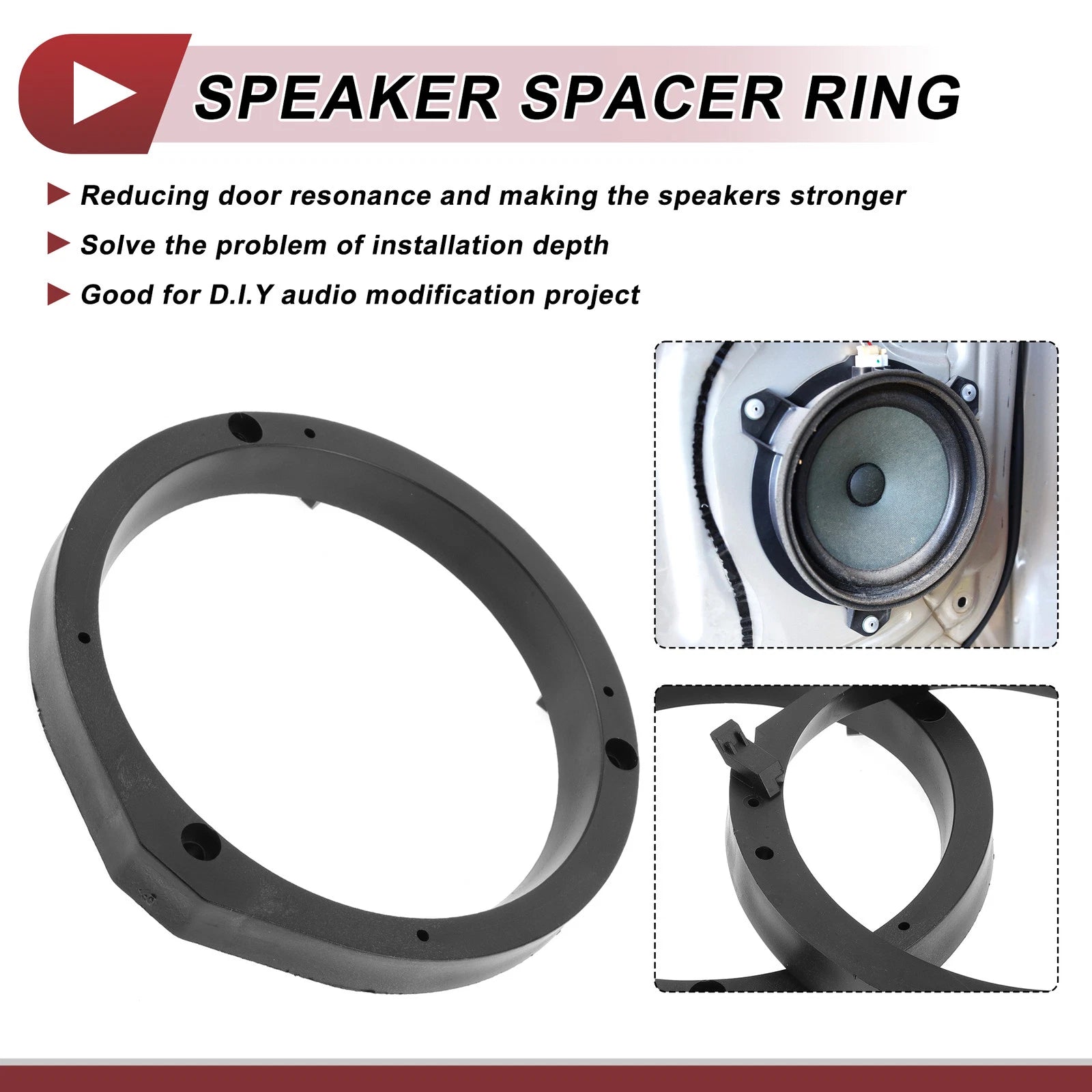 2X Speaker Spacer Ring Adaptor for Honda Accord (2003–2007) 6"x9"