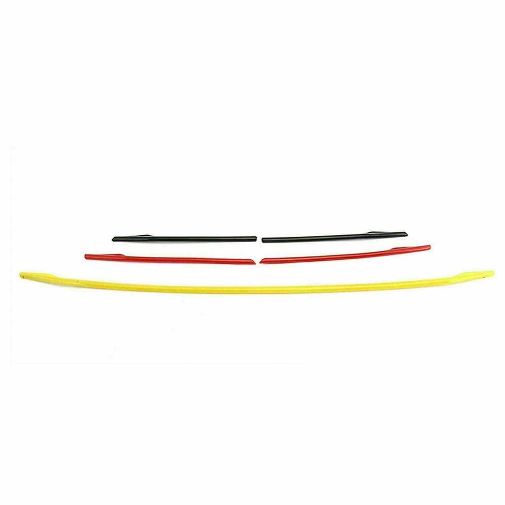 Tri-Color ABS Front Grille Cover Insert Stripe Trim for Audi A4 (2019-2019)