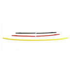 Tri-Color ABS Front Grille Cover Insert Stripe Trim for Audi A4 (2019-2019)